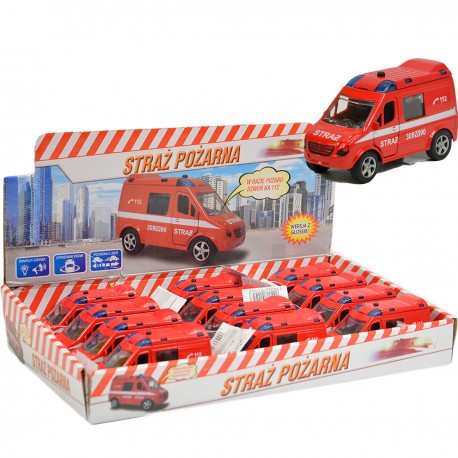 011043 AUTO VAN STRAŻ POŻARNA DŹWIĘK GŁOS