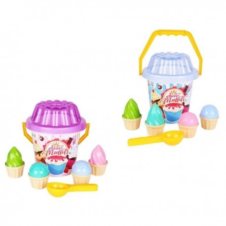 606382 TECHNOK ZESTAW DO PIASKU CUPCAKES