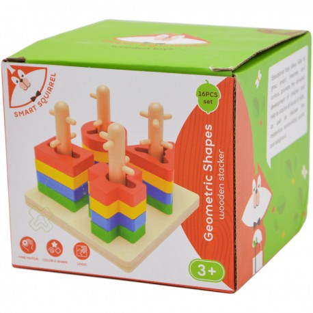 116172 DREWNIANA UKŁADANKA EDUKACYJNA 13 EL