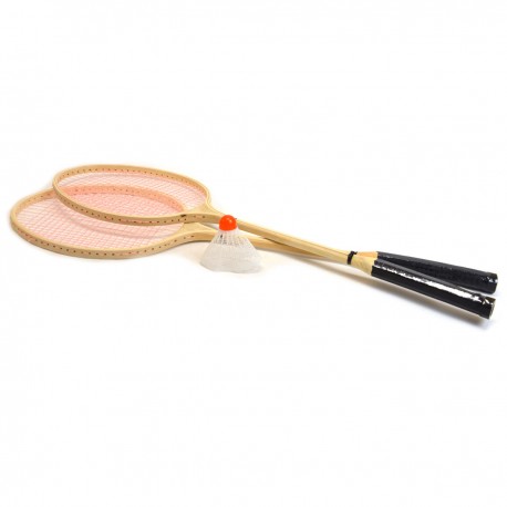 026310 PALETKI BADMINTON DREWNIANE + LOTKA