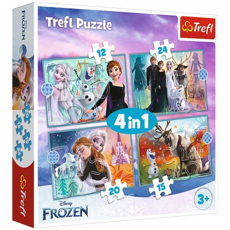 34381 TREFL PUZZLE 4W1 FROZEN