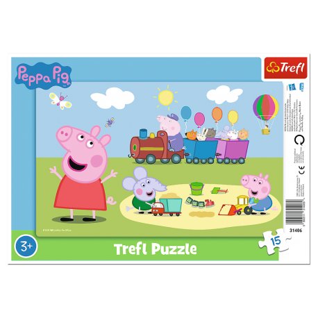 31406 TREFL RAMKOWE BABY Wesoły pociąg Peppa