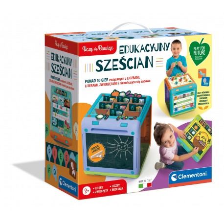 506958 CLEMENTONI Edukacyjny Sześcian UCZĘ SIĘ BAWIĄC