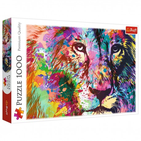 10707 TREFL PUZZLE 1000 EL. KOLOROWY LEW