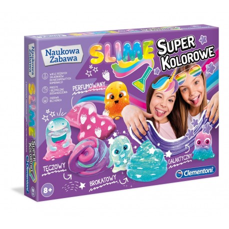 506361 Clementoni Zestaw Super Kolorowe Slime GLUTY