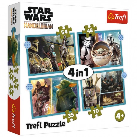 34397 TREFL PUZZLE 4W1 MANDALORIAN