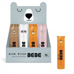 312419 BEBE KLEJ W SZTYFCIE - ZWIERZAKI 15g