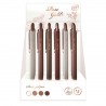 313263 DŁUGOPIS ROSE GOLD 4 KOLORY INTERDRUK