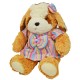 089311 PLUSZOWY PIESEK DZIEWCZYNKA w SUKIENCE 35 cm