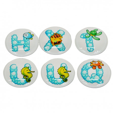 911064 MAGNESY LITERKI BĄBELKOWE 6 szt. - 3,5 cm