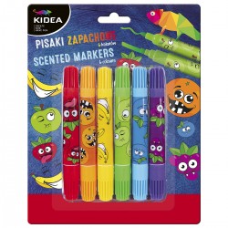 089994 PISAKI ZAPACHOWE DWUSTRONNE 6 KOLORÓW