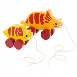 61745 TREFL ZABAWKA DREWNIANA - TRICERATOPSY