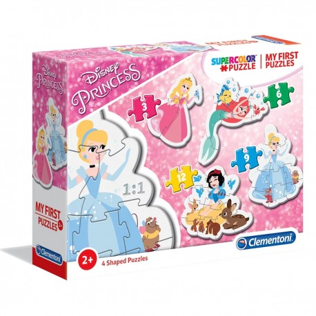 208135 CLEMENTONI MOJE PIERWSZE PUZZLE - KSIĘŻNICZKI DISNEY