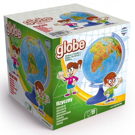 902441 GLOBUS 160mm MAPA FIZYCZNA ŚWIATA