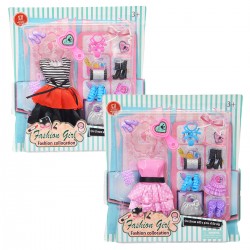 830304 UBRANKA DLA LALKI z AKCESORIAMI