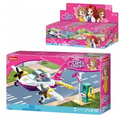 436654 SLUBAN KLOCKI GIRL MIX POJAZDY 111-117 el.
