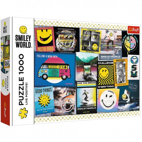 10729 TREFL PUZZLE 1000 el. ŻYJ POZYTYWNIE